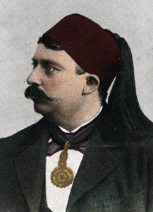 Naceur Bey (Mohamed el-Naceur Bey) (1855-1922) Tunus Beyi (Muhammed V an-Nasir Husainid Bey of Tunis) Portresi 20. yüzyıl başı kromolitograf by Unknown Artist