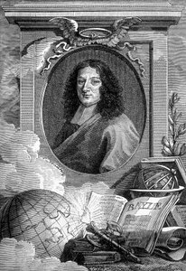 Pierre Bayle (1647 - 1706) Fransız yazar ve filozof portresi. by Unknown artist