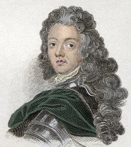 Savoie-Carignan Prensi Eugene portresi (Savoie Carignan, Soissons Kontu (1663-1736), Fransız askeri. 19. yüzyıl gravürü. by Unknown artist