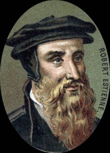 Robert Estienne (1503-1559), Fransız yazıcı portresi. by Unknown artist
