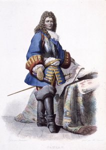 Sébastien Le Prestre de Vauban, Fransa mareşali ve askeri mühendis (1633-1707) portresi. - “” Fransız Plutarkhos”ta by Unknown artist
