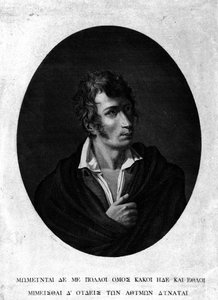 Ugo Foscolo'nun Portresi (1778 - 1827). by Unknown artist