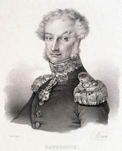 Vikont Pierre Jacques Etienne Cambronne, Fransız General (1770-1842) portresi. by Unknown artist