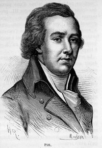 William Pitt the Young (1759-1806), eski İngiliz bakanının portresi. by Unknown artist