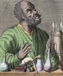 Arap kimyager Geber (Cabir ibn Hayyan) Cabir ibn Hayyan (721-776) portresi. by Unknown artist