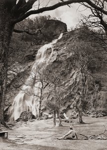 Powerscourt şelalesi, İrlanda by Unknown artist