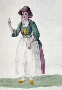 Quaker kadın - çizim, deb. 19. yüzyıl by Unknown artist