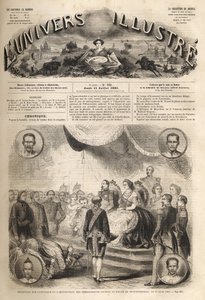 Siyam büyükelçilerinin İmparator III. Napolyon ve İmparatoriçe Eugenie tarafından Fontainebleau Sarayı
