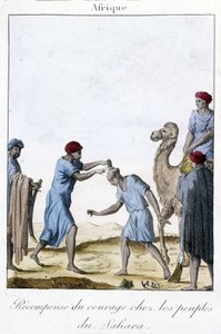 Sahra Halkları Arasında Cesaret Ödülü - Gravür by Unknown artist