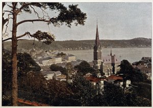 Rio de Janeiro, Morne de Gloria'nın görünümü, 19. yüzyılın sonlarında by Unknown artist