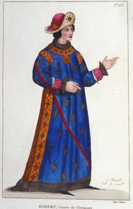 Fransa Robert, Clermont Kontu (1256-1318). Capet Prensi. by Unknown artist
