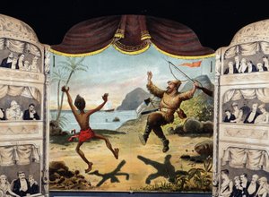 Robinson Crusoe ve Cuma by Unknown artist