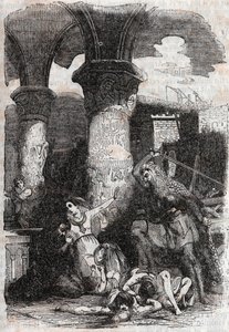 Rodomont katliamı les habitatnts de Paris - Arioste olarak bilinen Ludovico Ariosto