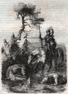 Roger (Ruggero, Ruggiero) büyüleyici kalkandan yararlanır - Ludovico Ariosto