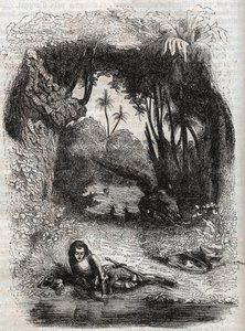 Alcina adasındaki Ruggiero, - 1851 Ludovico Ariosto