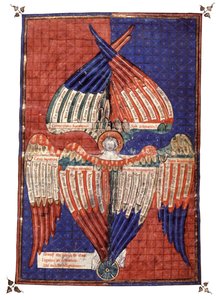 Kutsal figürler. 14. yüzyıl (minyatür) by Unknown artist