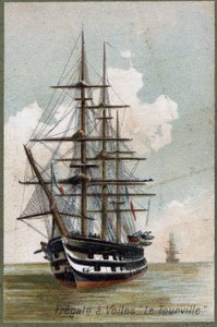 Yelken fregate “” Le tourville””” 1787