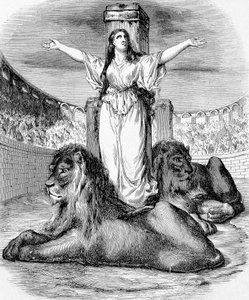 Saint Blandine, genç Hıristiyan köle, 177 yılında Lyon
