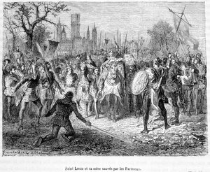 Saint Louis ve annesi Parisliler tarafından kurtarıldı - H. Martin