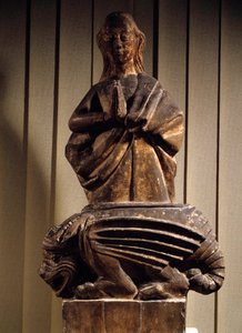 15. yüzyılın taş üzerindeki iblis Heykeli