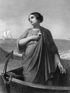 Saint Paule.Roman Patrician (347 - 404) - ““ Kutsal Kadınlar ””da. 1852. by Unknown artist