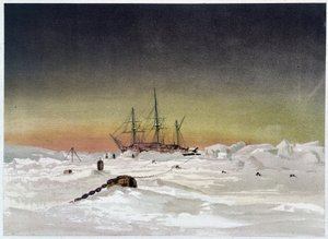 Buzda Gemi - Dr. Edward Moos, Marcus Nard & Co, Londra tarafından “” Kutup denizinin kıyıları, bir Arktik keşif anlatımı””nda by Unknown artist