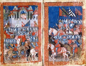 “İspanya Girişi”nden Charlemagne Minyatür tarafından İspanya