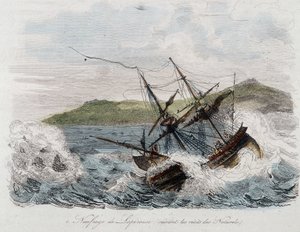Jean-Francois Galaup, Kont La Perouse (Jean Francois Laperouse) gemisinin batması by Unknown artist