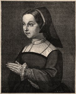 Aziz Jane Frances de Chantal - Ziyaretin Chantal Kurucusu (1572-1641) tarafından Aziz Jeanne-Francoise (Jeanne Francoise Fremyot, Rabutin de Chantal Baronesi) portresi (Saint Jane Frances de Chantal