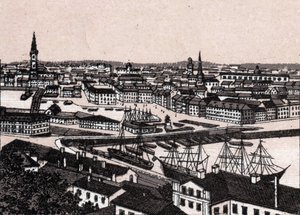 Stockholm, İsveç: şehir görünümü (Genel Görünüm). “” Dünya 168 görüş gösteriyor”” Tarihsiz (19. yüzyılın sonu) by Unknown artist