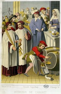 Bir kabare içinde şarap vergi tahsildarları by Unknown artist