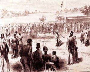 tenis, gravür by Unknown artist