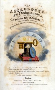 Ondokuzuncu Yüzyılın Astrologu. Astroloji ve gizli bilimler üzerine inceleme. 1825. by Unknown artist