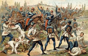 Solferino Savaşı (24 Haziran) by Unknown artist
