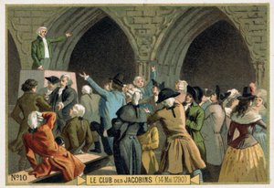 Jakobenler Kulübü (14/05/1790). 19. yüzyıl kromolitografisi. by Unknown artist