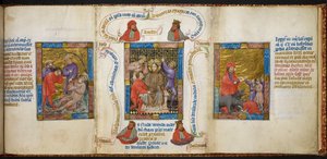 Nuh'un Sarhoşluğu; Mesih'in alayı; Elişa peygamberle alay eden çocuklar. by Unknown artist