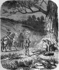 Bourbon Dükü ve Bayard ölüyor by Unknown artist