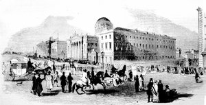 Dört Mahkeme. Dublin. 19. yüzyıl gravürü. by Unknown artist