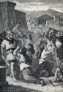 Sabine Kadınlarının Müdahalesi. 1884 gravür by Unknown artist