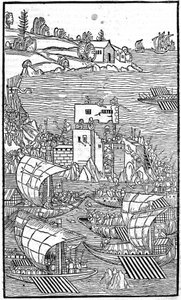 Guilelmus Caorsin, Ulmae, Joh tarafından “” Rhodiorum Historia” da Rhode Island