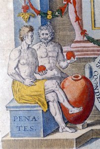 Penatlar. (şehri veya evi koruyan yerli tanrılar). by Unknown artist
