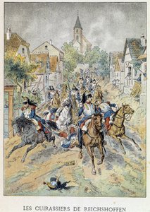 Reichshoffen zırhlıları (Froeschwiller Woerth, Froeschwiller-Woerth), 6 Ağustos by Unknown artist