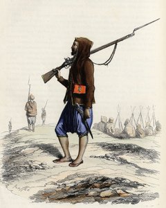 1830 Cezayir seferi sırasında Fransız ordusuna direnen Emir Abdülkadir