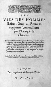Ünlü adamların hayatları. Plutarch di Cheronee