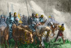 Agincourt savaşının sabahı - 100 yıl savaşı: 25 Ekim 1415