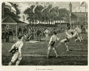 Palm oyununda Franeker (Hollanda) var. Edouard Charton (1807-1890), Hachette, Paris tarafından yönetilen le tour du monde 1886