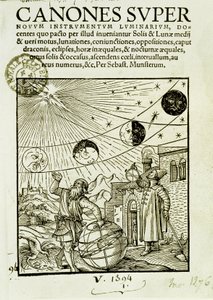Gökbilimciler tarafından gözlemlenen güneş ve ay hareketleri - “Süper Kanonlar” kitabının ön yüzü by Unknown artist