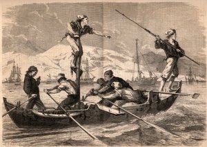 Kılıç balığı zıpkın balıkçılığı (pesce spada, kılıç balığı) 1862
