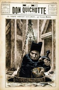Bir kuyudan çıkan gerçek - Le Don Kişot du 27/10/1882 by Unknown artist