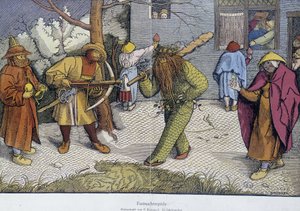 Tiyatro Oyunları: Karnaval Günü - breughel ahşap üzerine bir dokümanın repliği by Unknown artist